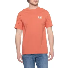 キャタピラー メンズ トップス Tシャツ ロゴ Caterpillar Heavyweight Logo TShirt Short Sleeve Apricot アプリコットのサムネイル