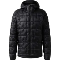 ホグロフス メンズ アウター ジャケット・ブルゾン ダウン Haglofs Hede Down Hood Mens True Black ブラックのサムネイル