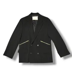 参考上代58300円 CULLNI STUDIOUS 別注 DOUBLE ZIP JKT ダブルジップジャケット ステュディオス コラボ クルニ CU-001-ST ブラック 2 （20206M）のサムネイル
