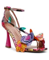 ベッツィジョンソン レディース シューズ サンダル ヒール Betsey Johnson Womens Camile Sculpted Heel Sandals Black Multi ブラックのサムネイル