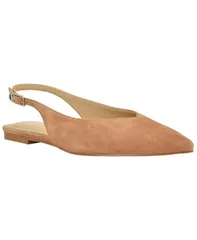ゲス レディース シューズ パンプスエード GUESS Womens Dorazio Suede Pointed Toe Slingback Flats Tan Suede タンのサムネイル