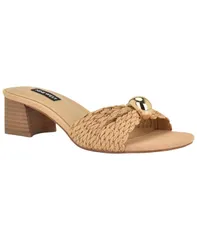 ナインウェスト レディース シューズ スリッポン・ローファー サンダル ヒール Nine West Womens Gerry Ornamented SlipOn Block Heel Dressandのサムネイル