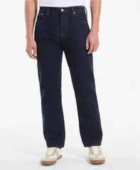 ランズエンド メンズ ボトムス デニムパンツ Lands End Menstretch Classic Fit Forever Blue Jean Forever blue ブルーのサムネイル