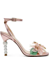ベッツィジョンソン レディース シューズ サンダル フラワー柄 フラワー ヒール Blue by Betsey Johnson Kasie Beaded Floral Pearl Heel Dressのサムネイル