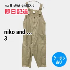 niko and ... ニコアンド サロペット/オーバーオール 3 ベージュ コットン フルレングス レディースのサムネイル