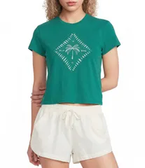 ビラボン レディース トップス シャツ Billabong Check Me In Short Sleeve TShirt Climbing Ivy チェックのサムネイル