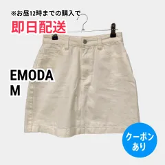 EMODA エモダ デニムスカート M ホワイト ショート・ミニ丈 台形 レディースのサムネイル