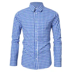 セオリア レディース トップス Tシャツ ボタンダウン ギンガムチェック ダウン ギンガム Seoria Mens Plaid Button Down Shirt Long Sleeves Dressのサムネイル