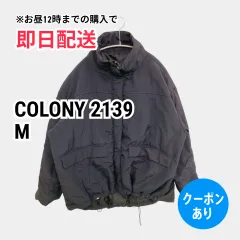 COLONY 2139 コロニートゥーワンスリーナイン ダウンジャケット/コート M ブラック ナイロン 無地 ミドル丈 フードなし ジップアップ レディースのサムネイル