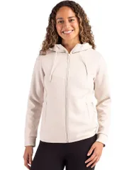 クリーク レディース トップス Tシャツ スウェット Clique Haven Recycled Womens Full Zip Hooded Sweatshirt Fogのサムネイル