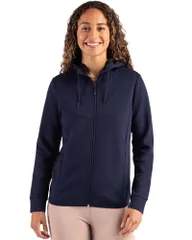 クリーク レディース トップス Tシャツ スウェット Clique Haven Recycled Womens Full Zip Hooded Sweatshirt Dark Navy ネイビーのサムネイル