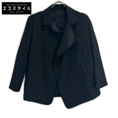 yohjiyamamoto　ヨウジヤマモト　FU-J02-417 ブラック シルクライナージャケット　1のサムネイル