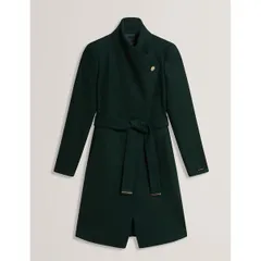 テッドベーカー レディース アウター ジャケット・ブルゾン ミディ ウール コート Ted Baker Womens Rose Belted Midi Woolong Sleeve Coat Greeのサムネイル