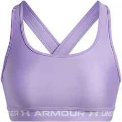 アンダーアーマー レディース トップス シャツ Under Armour Womens Crossback Medium Impact Sports Bra TransparentWhtのサムネイル