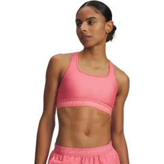 アンダーアーマー レディース トップス シャツ Under Armour Womens Crossback Medium Impact Sports Bra PinkPosh Pink ピンクのサムネイル