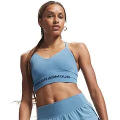 アンダーアーマー レディース トップス シャツ Under Armour Womens Vanish Seamless Low Impact Sports Bra Blue ブルーのサムネイル