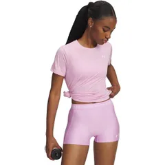 アンダーアーマー レディース トップス シャツ Under Armour Tech Twist Short Sleeve Womens Pink Dawn ピンクのサムネイル
