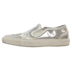 ジバンシィ GIVENCHY スリッポンスニーカー シューズ 38 シルバーカラー メタリック パンチング /SD ■GY62のサムネイル