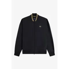 フレッドペリー メンズ アウター ジャケット・ブルゾン Fred Perry Mens Bomber Jacket Black 102 ブラックのサムネイル