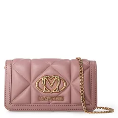 ラブ モスキーノ レディース バッグ キルティング Love Moschino Womens Quilted Cross Body Bags Pink ピンクのサムネイル
