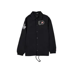 ニューエラ メンズ アウター ジャケット・ブルゾン Mens New Era Black Philadelphia Flyers Champs FullSnap Jacket Fly Black ブラのサムネイル