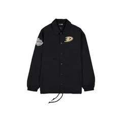 ニューエラ メンズ アウター ジャケット・ブルゾン Mens New Era Black Anaheim Ducks Champs FullSnap Jacket Dks Black ブラックのサムネイル