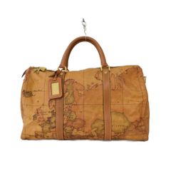 美品✨PRIMA CLASSE プリマクラッセ 地図柄 ボストンバッグ トラベル