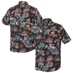 レインスプーナー メンズ トップス Tシャツ トール ダウン Mens Reyn Spooner Black Baltimore Orioles Big Tall Scenic Performanceのサムネイル