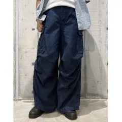 MARNI 24AW Garment Dyed Compact Moleskine Satin Trousersガーメントダイ加工オーガニックモールスキンミリタリーワイドバギーカーゴパンツ 8069000147636のサムネイル