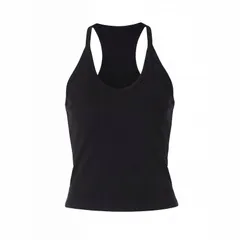 セオリア レディース トップス Tシャツ クロップド Seoria Womens Racerback Cropped Tank Black ブラックのサムネイル