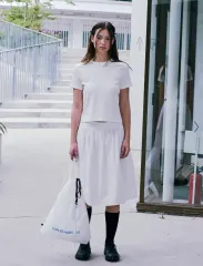未使用/S LOW CLASSIC Organic Silket Lc Mini TShirt (Off White)のサムネイル
