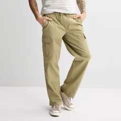 ソノマ メンズ ボトムス カジュアルパンツ Mensonoma Goods For Life Relaxed Cargo PullOn Pants Khaki カーキのサムネイル