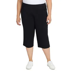 アルフレッド ダナー レディース ボトムス カジュアルパンツ プラスサイズ キャップ Plus Alfredunner Allure Capri Pants Black ブラックのサムネイル