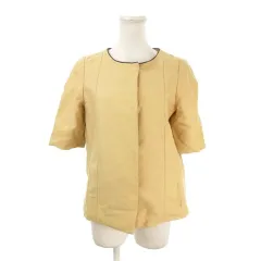 マルニ MARNI ジャケット 上着 38 ベージュ ノーカラー 半袖 無地 /AH39 ■GY53のサムネイル