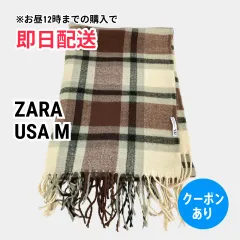 ZARA ザラ マフラー USA M ブラウン レディースのサムネイル