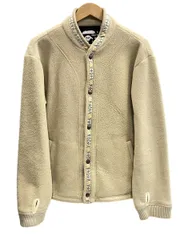 ア ベイシング エイプ A BATHING APE POLARTEC ポーラテック フリースジャケット チロリアン ボタンジャケット アウター 薄茶 ジャケット ベージュ Mサイズ 101MT-6612のサムネイル