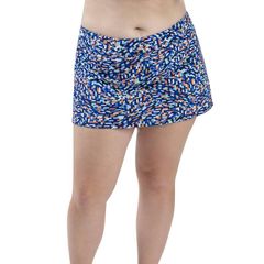 돌고래 여성 수영복 하단 전용 A 라인 프린트 스커트 Womens Dolfin Aquashape UPF 50 Print ALine Swim Skirtranquilit