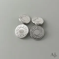 【使用感有】 エルメス セリエ チェーン カフス カフリンクス Silver 925 HERMESのサムネイル