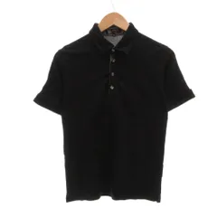 エムケーミッシェルクランオム MK MICHEL KLEIN HOMME ポロシャツ 48 黒 ブラック 半袖 ボーダー裏地 /NU ■ECF007のサムネイル