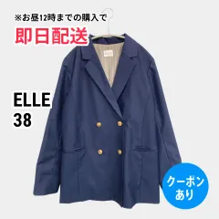 ELLE エル テーラードジャケット 38 ネイビー レディースのサムネイル