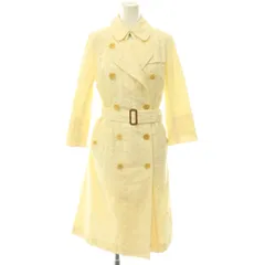 バーバリー ロンドン BURBERRY LONDON ステンカラーコート スプリングコート ロング 38 クリームイエロー /HS ■GY53のサムネイル