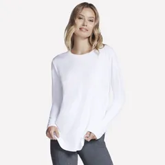 スケッチャーズ レディース トップス Tシャツ Womenskechers GODRI SWIFT Long Sleeve Tunic Bright White ホワイトのサムネイル