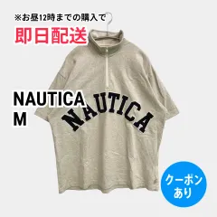 NAUTICA ノーティカ スウェット M ベージュ コットン スウェット 無地 ブランドロゴ 刺繍 半袖 メンズ レディースのサムネイル