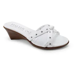 イタリアンシューメーカー レディース シューズ サンダル Italian Shoemakers Avra Womens Wedge Sandals White ホワイトのサムネイル