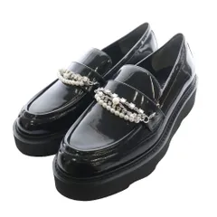 スチュアートワイツマン STUART WEITZMAN プラットフォームローファー US7B 黒 ブラック /SS ■OS ■GY62のサムネイル