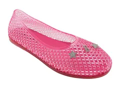 ベベ レディース シューズ サンダル bebe Womens Jelly Flats with Charmslip On Lightweight Shoes Pink ピンクのサムネイル