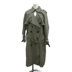ビューティフルピープル beautiful people コート ジャケット ウール XXS 黒 ブラック チェック柄 ダブルブレスト 長袖 /KK ■ECB006のサムネイル