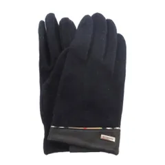 バーバリー BURBERRY タグ付き 手袋 グローブ ロゴ 切替 紺 ネイビー /FF ■GY53のサムネイル