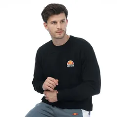 エレッセ メンズ アウター ニット・セーター スウェット シャツ Ellesse Mens Diveria Sweatshirt Black ブラックのサムネイル