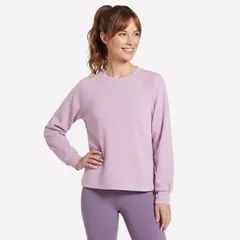 スケッチャーズ レディース トップス Tシャツ クルーネック Womenskechers COZY LUXE Crewneck Misty Mauveのサムネイル